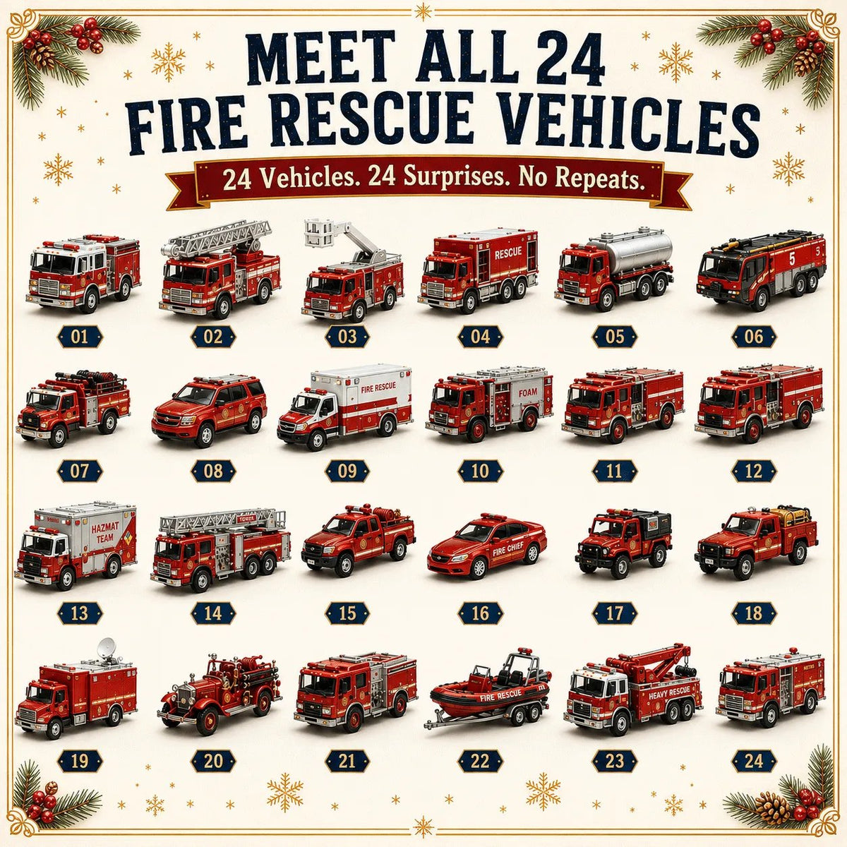 Fire Rescue 24 vehicle designs