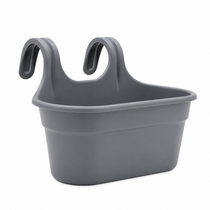 Balcony Hanging Planter – No Tools Rail Flower Pot | Space-Saving Garden Pot
