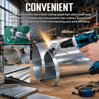 🔩 Metal Sheet Cutter Drill Attachment — Fast, Clean & Effortless!