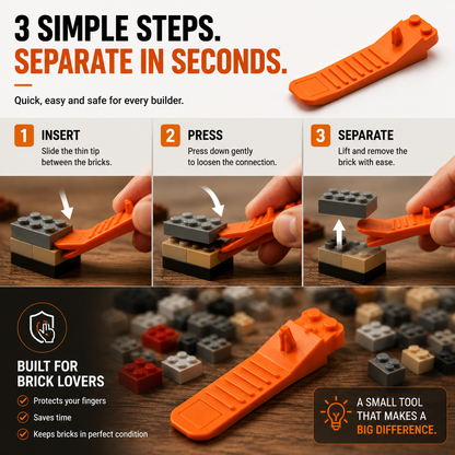 🧱 Brick Separator Tool | Easy LEGO Brick Remover For Faster Building & Rebuilding