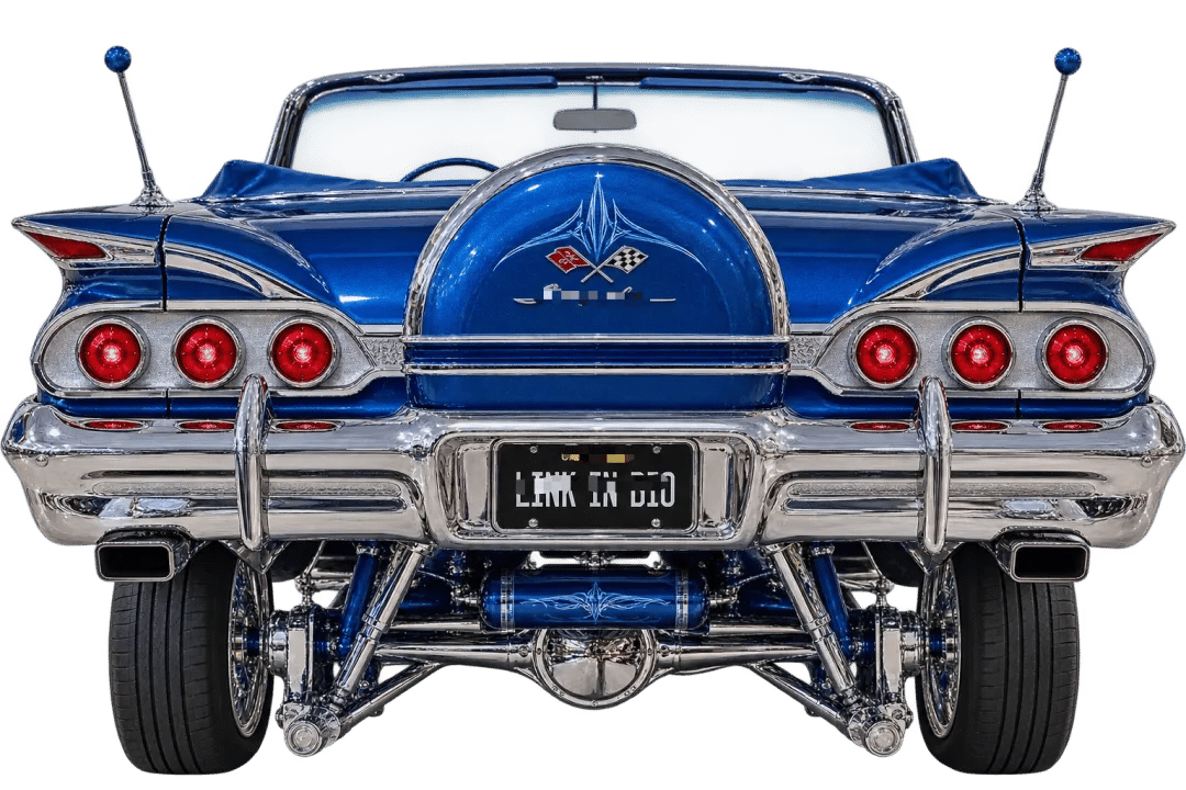 🚗 Classic Lowrider Car Rear Wall Shelf Lamp