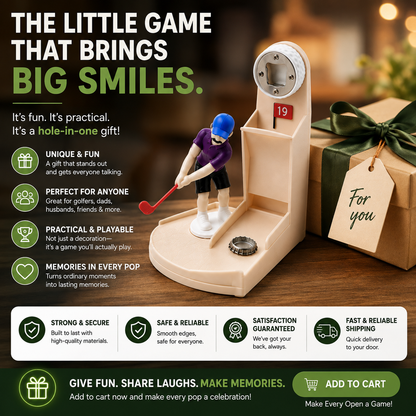 🏌️ 50% Off Today 🍾 Interactive Golfer Bottle Opener