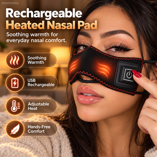 🔥 Rechargeable Heated Nasal Pad – 3 Heat Levels & Hands-Free Comfort