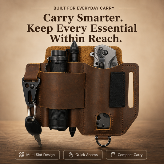 🧰 Leather EDC Belt Organizer