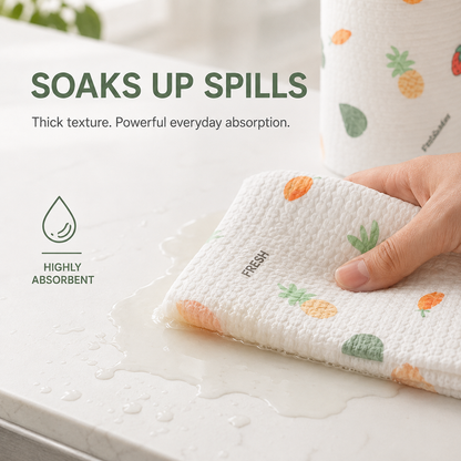 🔥200Pcs Per Roll Reusable Cleaning Lazy Rags