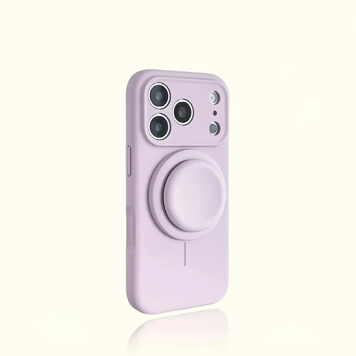 Magnetic Stand Liquid Silicone Full Coverage Phone Case with AI Capture Button for iPhone 18 Pro Max