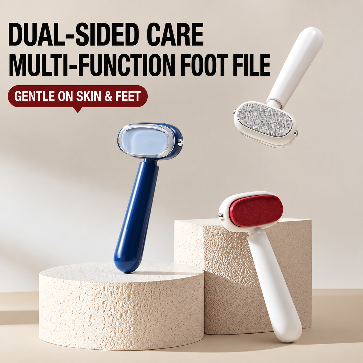 🦶 2-in-1 Wet & Dry Foot File – Double-Sided Callus Remover