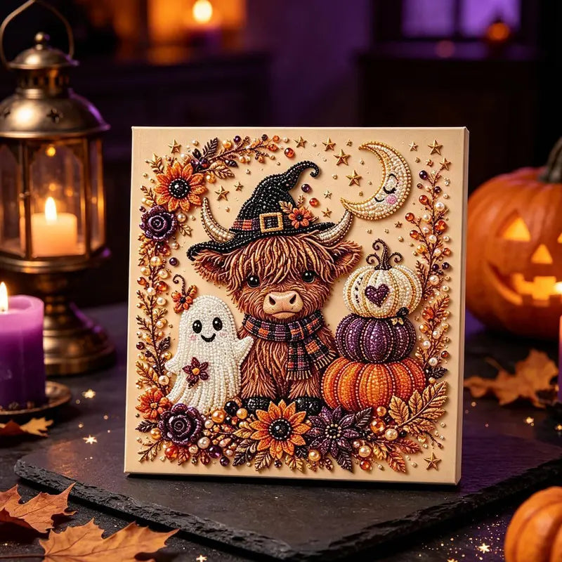 🎃 Halloween Pearl Bead Art DIY Kit – Sparkling Seasonal Craft & Décor