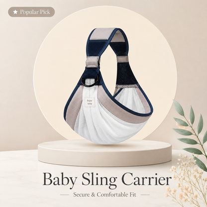🤱Soft Baby Wrap Carrier – Hands Free Infant Sling for Newborns, Breathable Comfort Baby Holder for Everyday Bonding