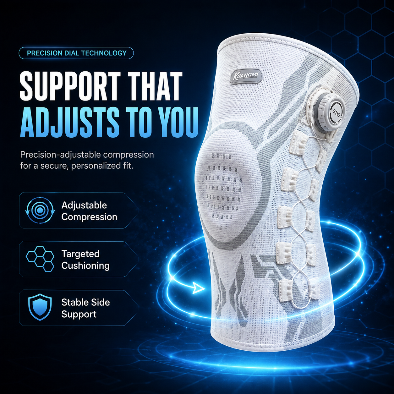 🦵 Not Just a Knee Sleeve — Adjustable Support That Fits You