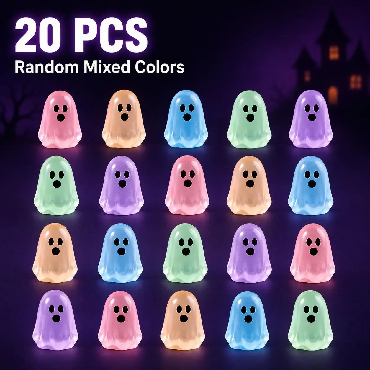👻 LIMITED DEAL | Mini Glow Ghost Decorations – Cute by Day, Spooky & Glowing After Dark