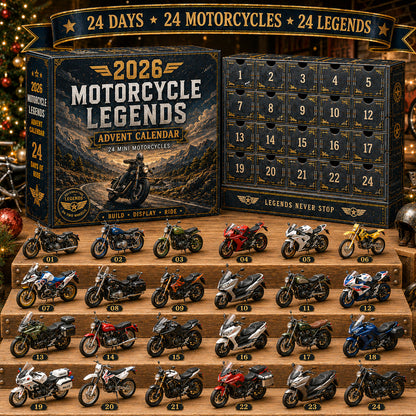 🏍️ 2026 Motorcycle Legends Advent Calendar – 24 Iconic Mini Bikes