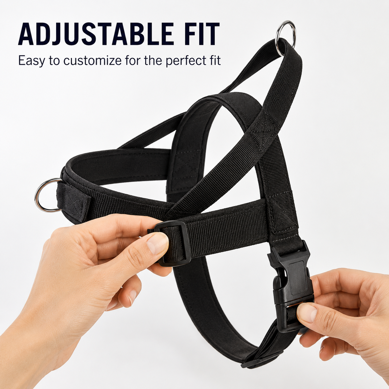 🐾 Comfortable & All-Day Dog Harness – Adjustable, No-Pull, Safe for All Breeds