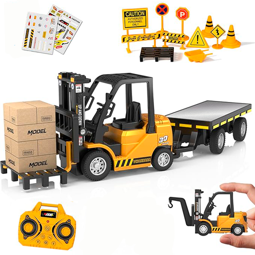 Mini ForkLift Play Set | Compact Creative Toy with Accessories
