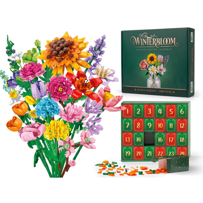 🎄 LIMITED CHRISTMAS DEAL | 24-Day Flower Advent Calendar – One Daily Build, One Finished Bouquet