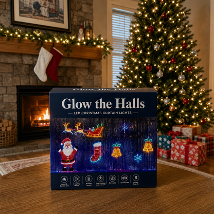 📱 SMART CHRISTMAS LIGHTS | App Controlled LED Curtain – Animated Pixel Display for Windows, Walls & Holiday Decor