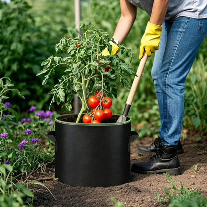 Heavy-Duty Fabric Grow Bags – Breathable Reusable Plant Pots