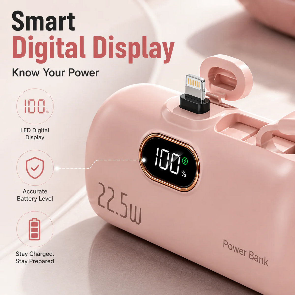 🔋 50% OFF Mini Power Bank – Pocket-Sized 22.5W Fast Charger for Everyday Power