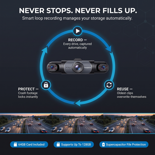 Halo Drive Wireless Dashcam