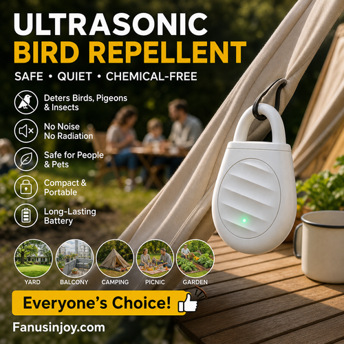 🐦Portable Ultrasonic Bird Repellent Keychain-No more trouble from birds, beasts and locusts