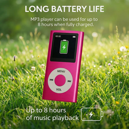 Portable MP3 Player – Compact Digital Music Player with LCD Screen & TF Card Support