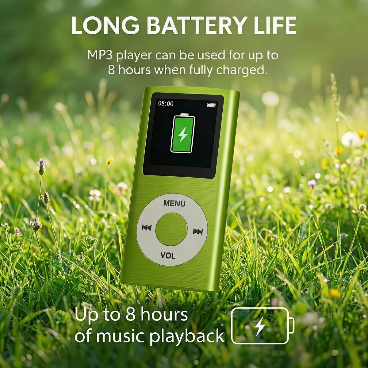 Portable MP3 Player – Compact Digital Music Player with LCD Screen & TF Card Support