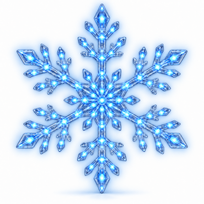 💙 WINTER WONDERLAND FAVORITE | Blue & White LED Snowflake Lights – Christmas Wall Decor for Living Rooms & Bedrooms