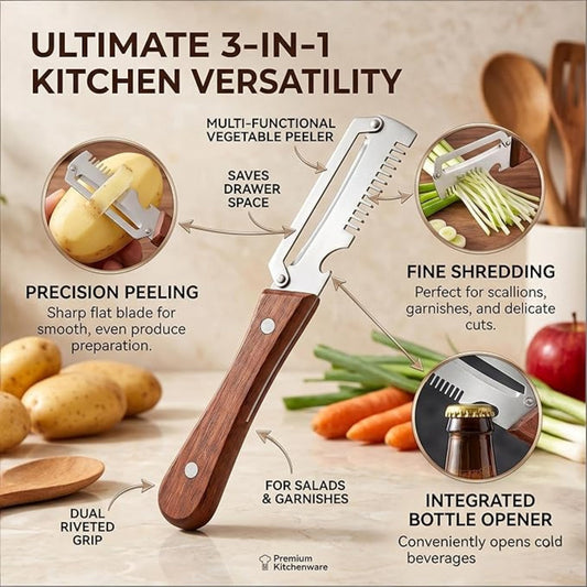🪵Meat Shredder Claw Tool – BBQ Chicken Puller & Multi-Function Kitchen Shredder with Wooden Handle
