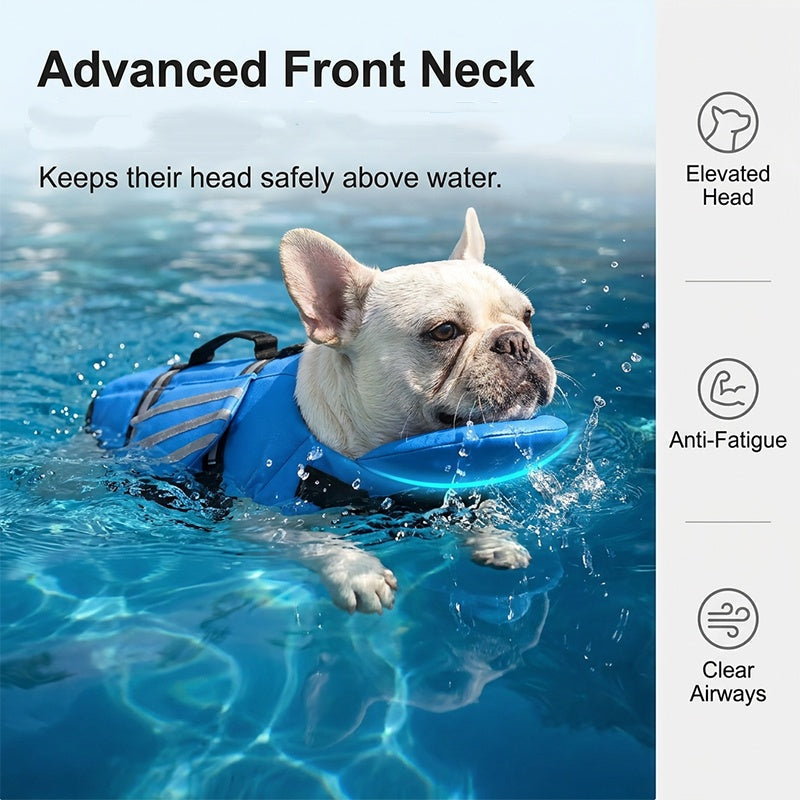 🐶 Reflective Angel Wing Dog Life Jacket | Buoyancy Support