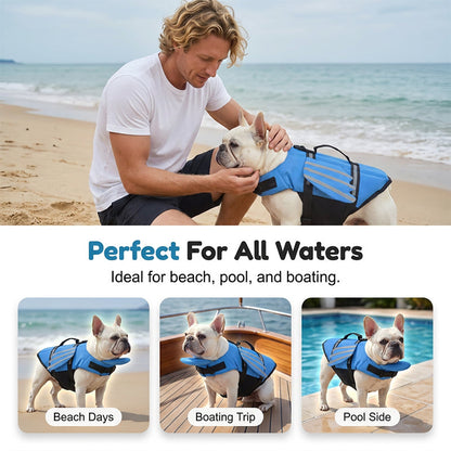 🐶 Reflective Angel Wing Dog Life Jacket | Buoyancy Support