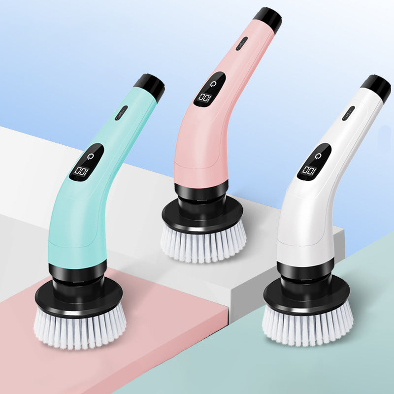 ⏳🔥LIMITED-TIME 50% OFF! ⏰⚡ 8-in-1 Cordless Electric Spin Scrubber with 3 Extension Rods & Dual Speeds 🧼