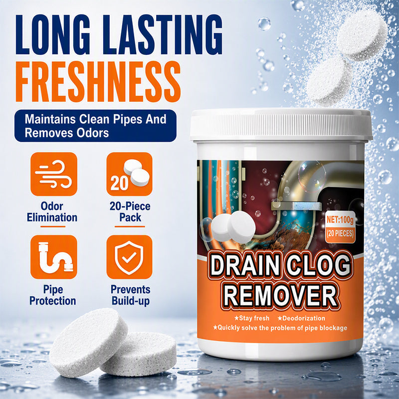 🫧 Effervescent Drain Cleaner Tablets – Easy Drop-In Solution for Clogs & Odors