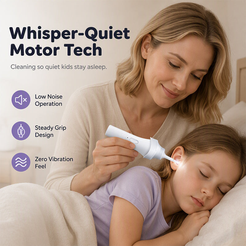 👂 LED Ear Wax Removal Tool – 65kPa Suction Ear Cleaner with Light, Soft Silicone Tips & Rechargeable Home Ear Care Kit