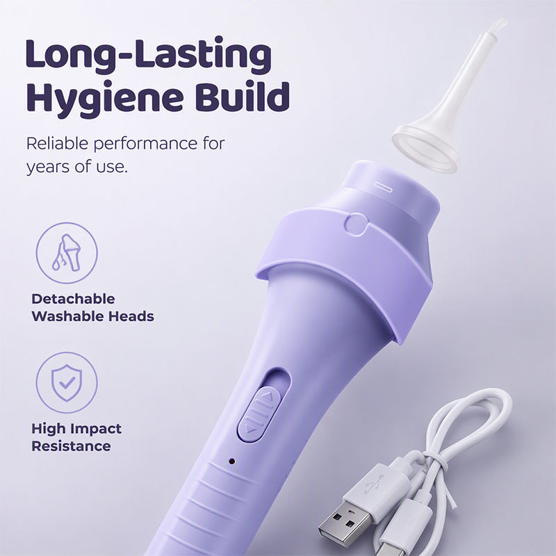 👂 LED Ear Wax Removal Tool – 65kPa Suction Ear Cleaner with Light, Soft Silicone Tips & Rechargeable Home Ear Care Kit