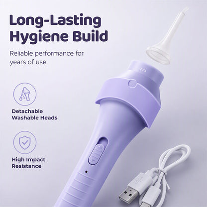 👂 LED Ear Wax Removal Tool – 65kPa Suction Ear Cleaner with Light, Soft Silicone Tips & Rechargeable Home Ear Care Kit