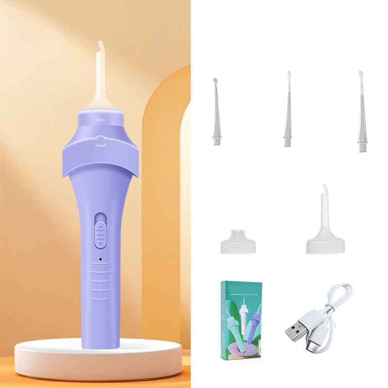 👂 LED Ear Wax Removal Tool – 65kPa Suction Ear Cleaner with Light, Soft Silicone Tips & Rechargeable Home Ear Care Kit