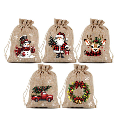 📢📢48% OFF !! ⏰Christmas Drawstring Gift Bags