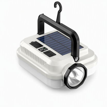 🏕️ 3-in-1 Solar Camping Lantern – Dual Light & Emergency Power Bank