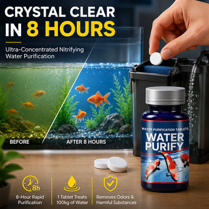 🐠 Aquarium Nitrifying Bacteria Tablets – 120PC Bio Filter Support