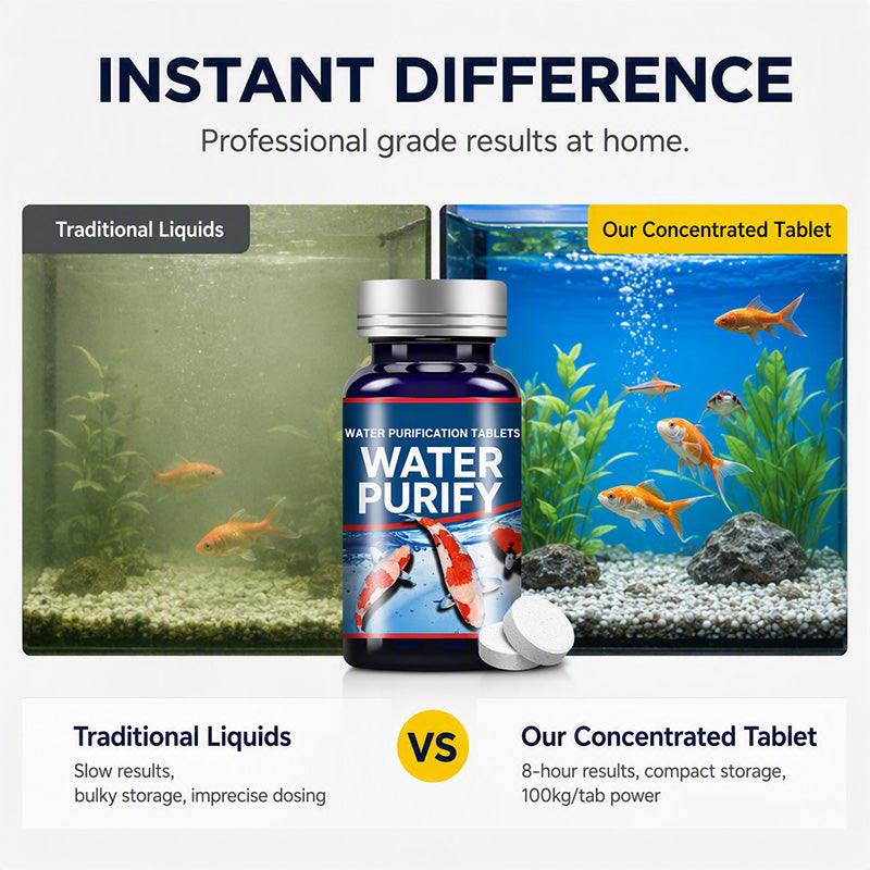 🐠 Aquarium Nitrifying Bacteria Tablets – 120PC Bio Filter Support