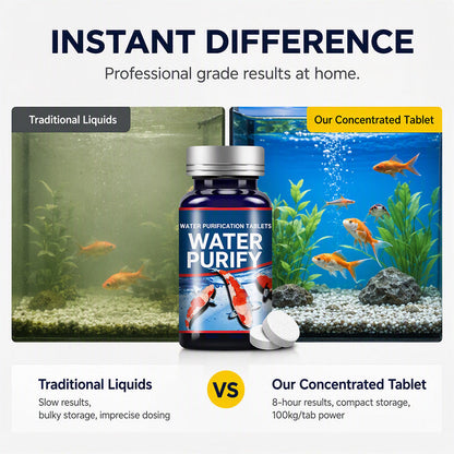 🐠 Aquarium Nitrifying Bacteria Tablets – 120PC Bio Filter Support
