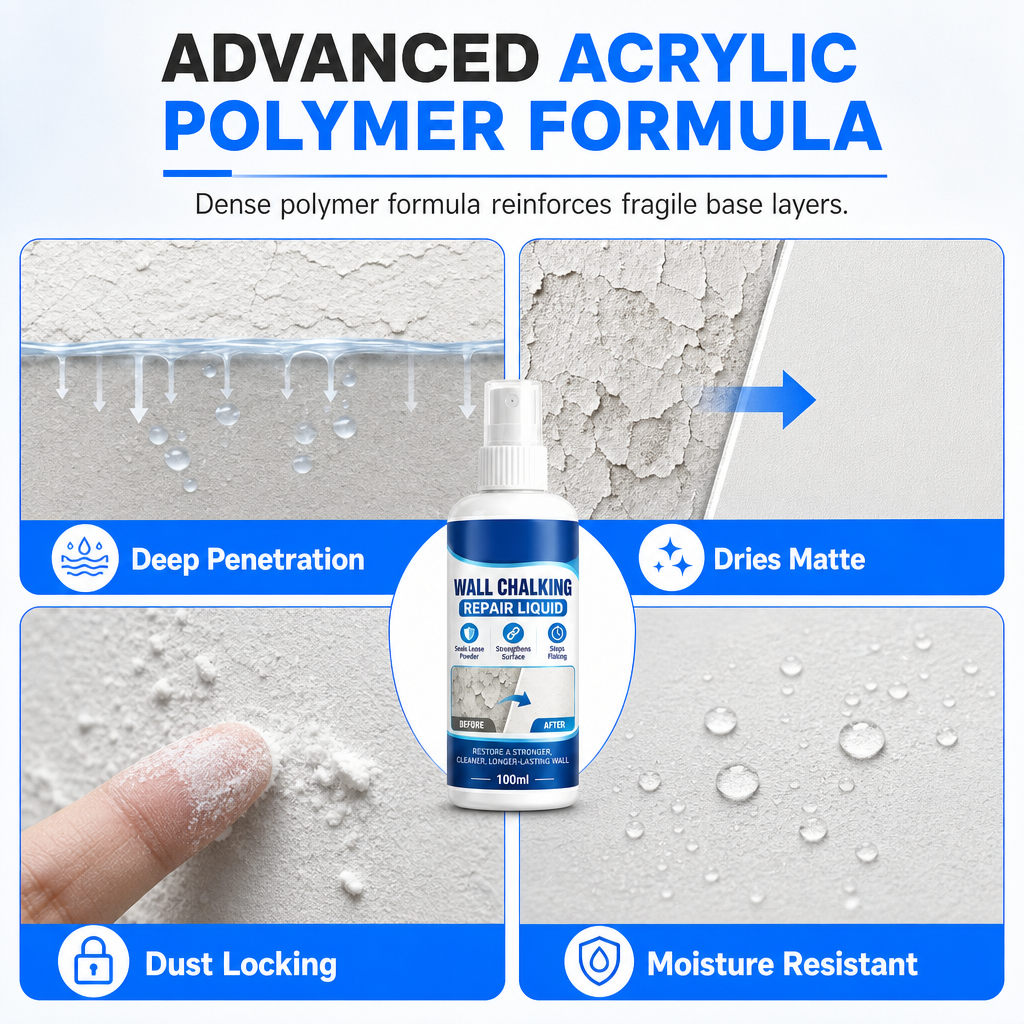 🧱🔥 50% OFF Wall Repair Liquid Curing Agent ✨ Deep Penetrating Plaster Hardener For Crumbling Walls