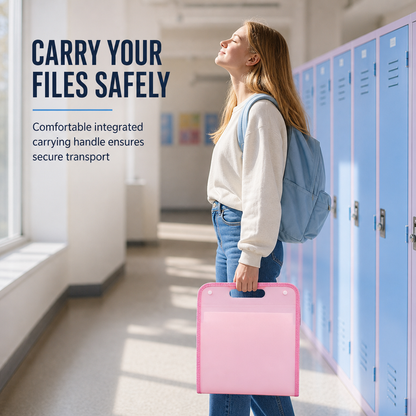 📂 50% off. 13-Pocket A4 Accordion File Organizer | Vertical School Folder✨🎒