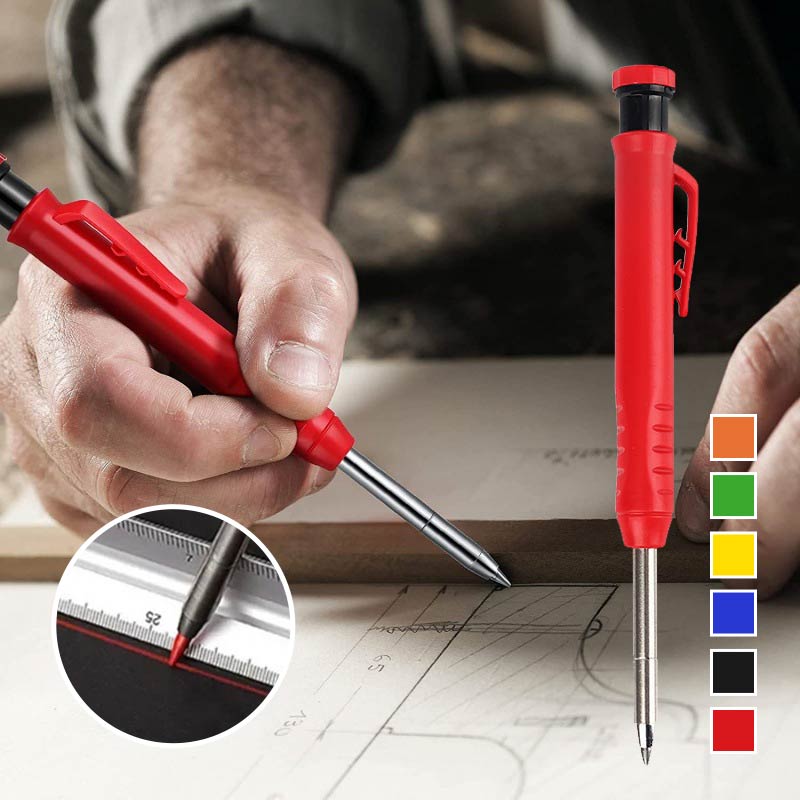 📢📢50% OFF !! ⏰Multifunctional, quick-drying carpenter’s pencil with pencil leads