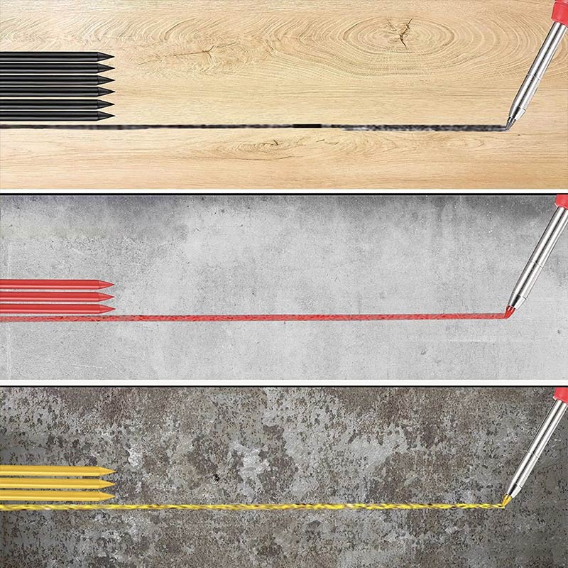 📢📢50% OFF !! ⏰Multifunctional, quick-drying carpenter’s pencil with pencil leads