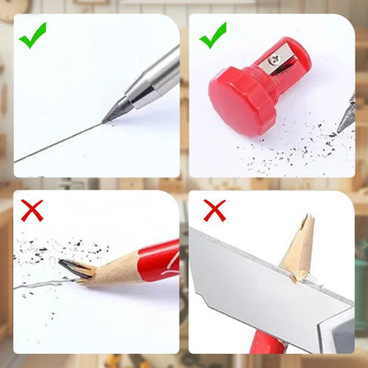📢📢50% OFF !! ⏰Multifunctional, quick-drying carpenter’s pencil with pencil leads