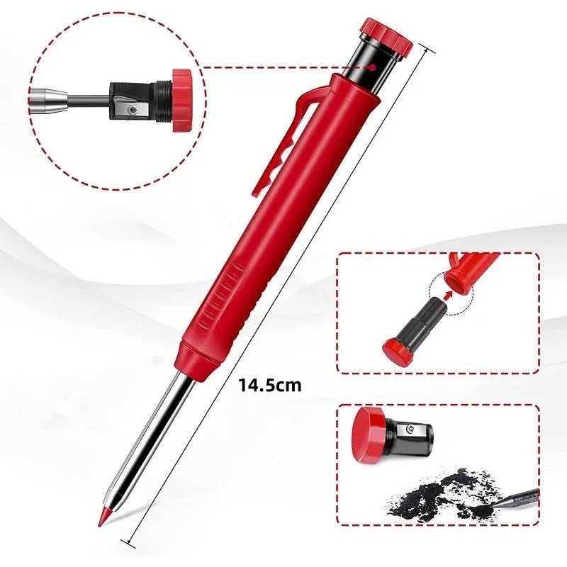 📢📢50% OFF !! ⏰Multifunctional, quick-drying carpenter’s pencil with pencil leads