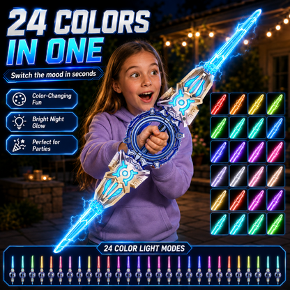⚡ 360° Spinning Extendable Light-Up Double-Blade Toy