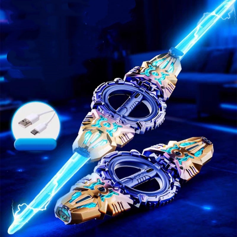 ⚡ 360° Spinning Extendable Light-Up Double-Blade Toy